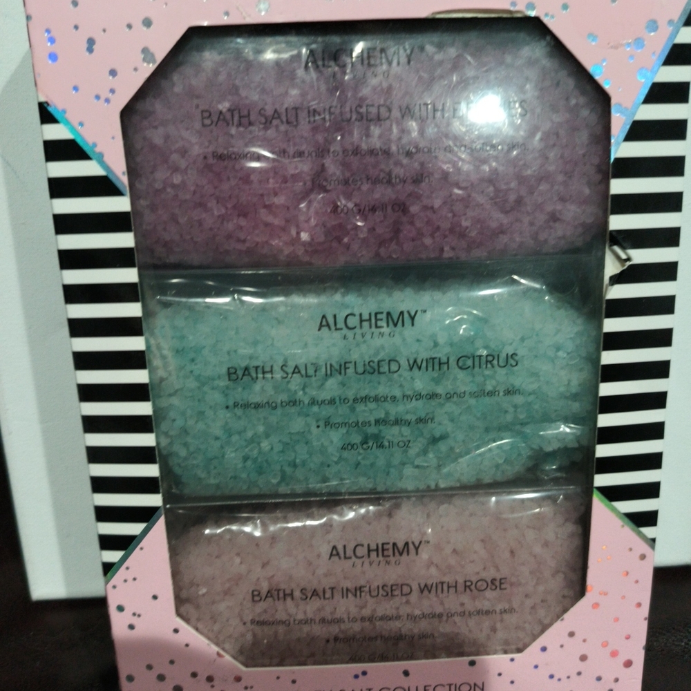 Bath Salt Infused Trio - Lavender, Citrus, Rose